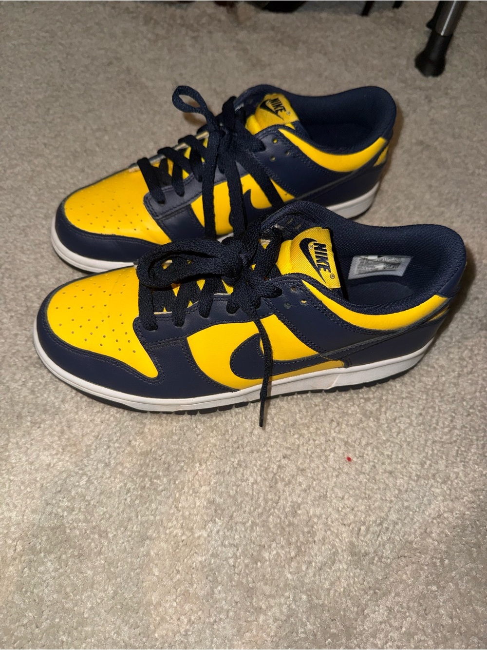 Nike Dunks/Sneakers in Yellow and Navy